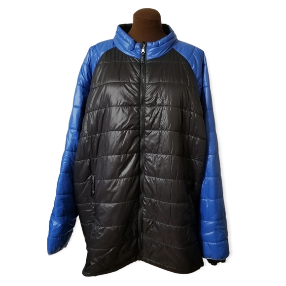 KingSize Lightweight Black and Blue Jacket Man's Size 2XL Tall - Picture 1 of 9